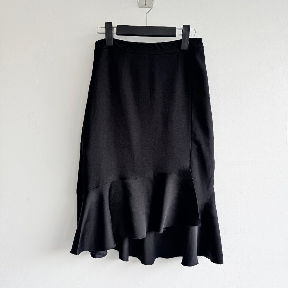 Zara Black Mermaid Skirt with Ruffles